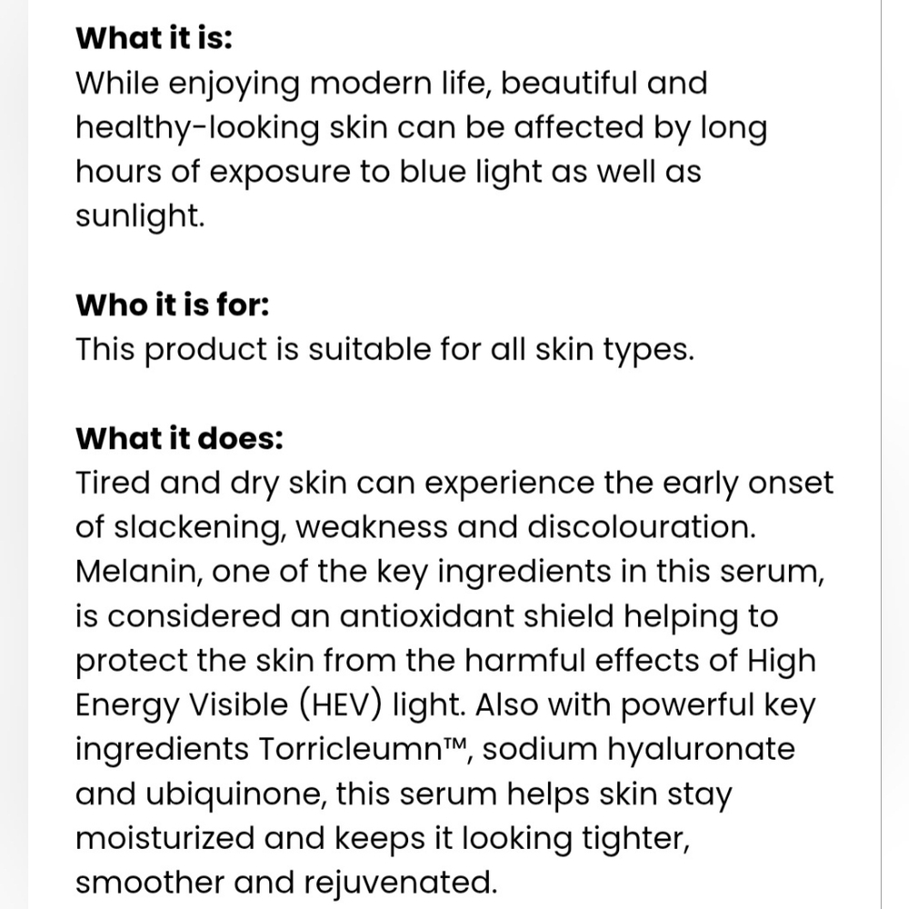 Elizabeth Grant SERUM Modern Defense Power Shield Intense Protection 3oz - Picture 4 of 5